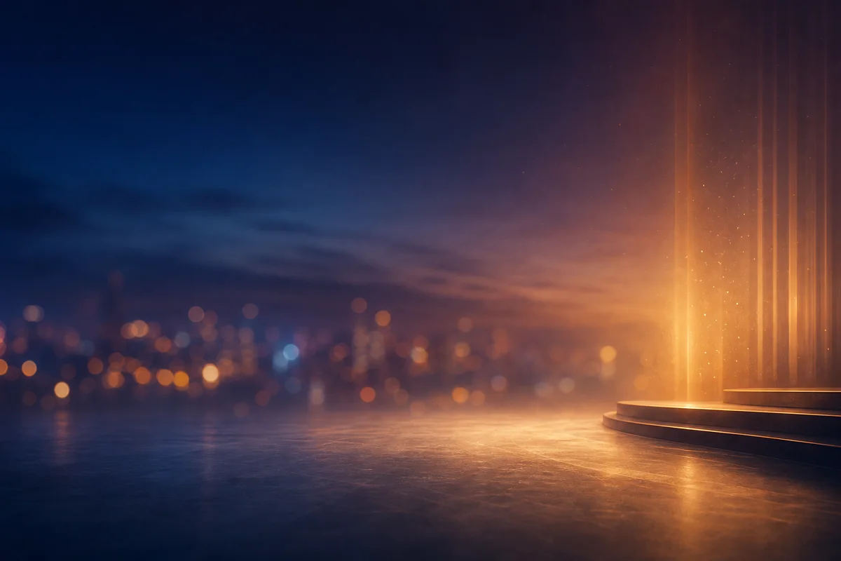 Atmospheric abstract twilight gradient background